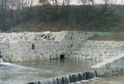 Remont zapory przeciwrumowiskowej na potoku Juszczynka w km 1+517